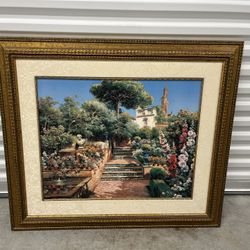 Antique Style Garden House Painting 