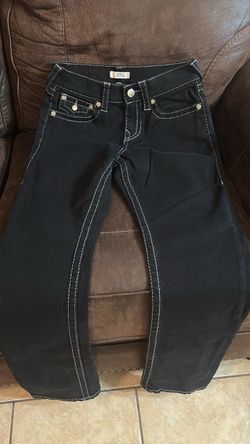 Men’s True Religion Ricky Straight Jeans Black/White Size 28x30- like new