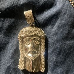 Iced Out Jesus Pendant (pendant Only )