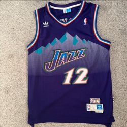 Adidas Hardwood Classics John Stockton Utah Jazz Jersey Mens Size Large 