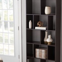 Bookcase, Bookshelves, Organizer, Espresso , 12 Cubes