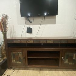 Wood TV Stand 