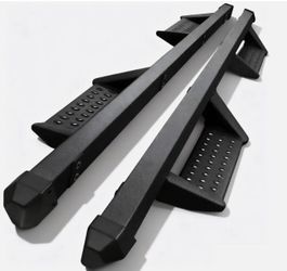 LA Zona Auto Parts 2005 to 2020 Toyota Tacoma Crew cab black nerf bar running board Estribos steps escalon 