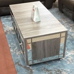 Mirrored coffee table