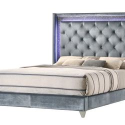 Queen Bed Frame With Led Light 