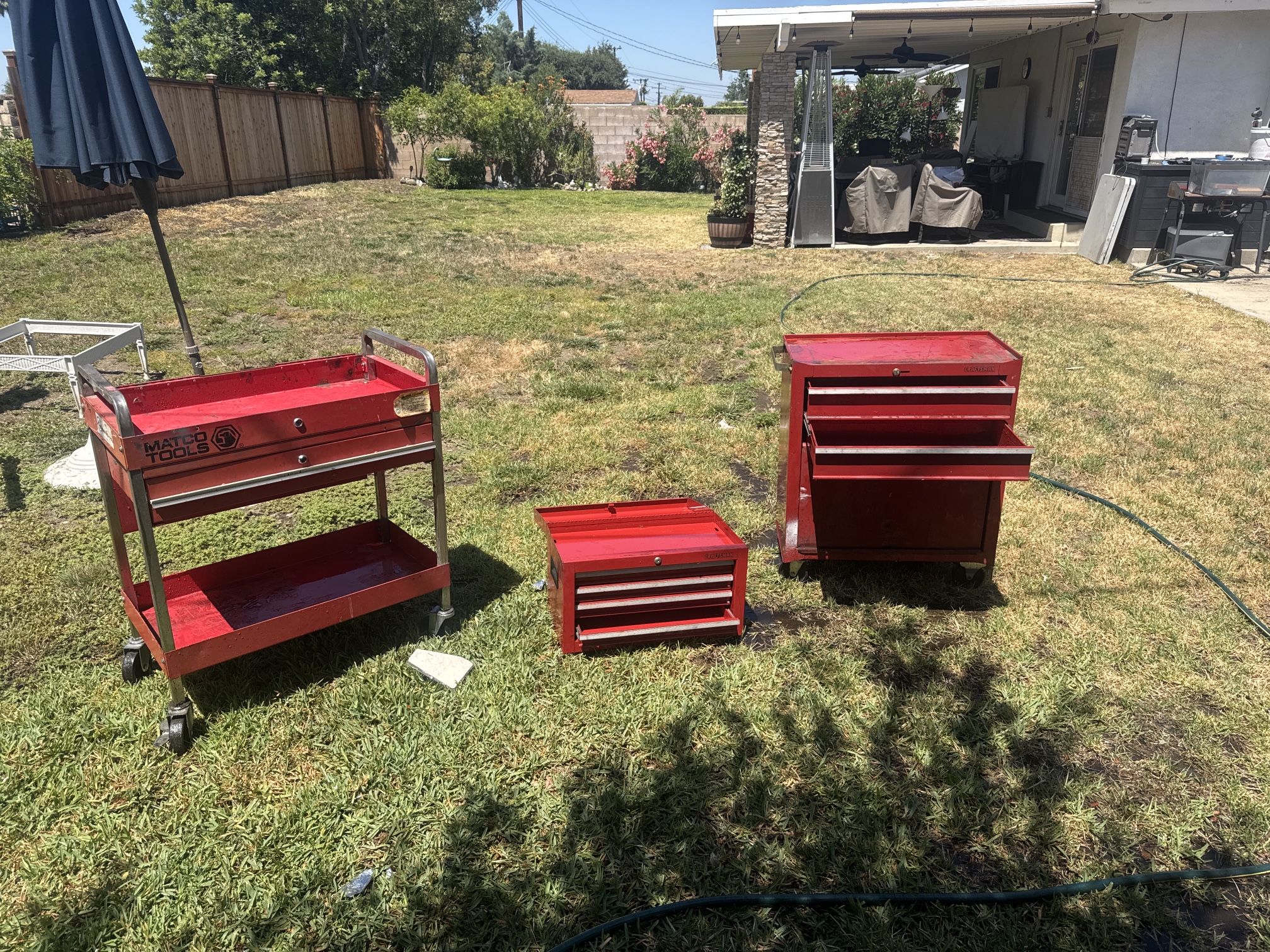 Matco & Craftsman Tool Chest Set – 3 Boxes + Keys To Craftsman– Rolling Combo