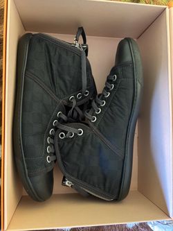 Louis Vuitton Damier Graphite High-Top Sneakers Size Uk 9 US 10