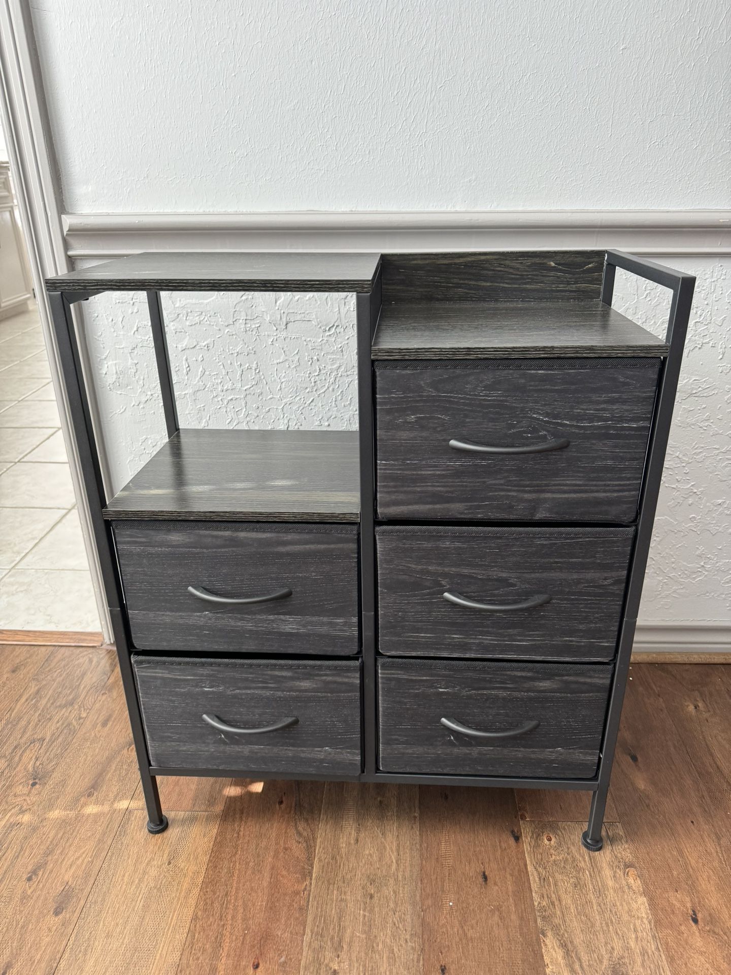 NEW! Nightstand With Drawer, 5 Drawers Nightstand With Open Shelf For Bedside Storage, Unit Organizer Furniture For Entryway, Living Room Bedroom, Fab