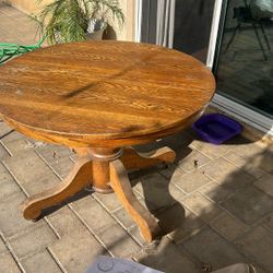 Antique 1800s Hagerstown Extension Vintage Round Wood Table Best Offer