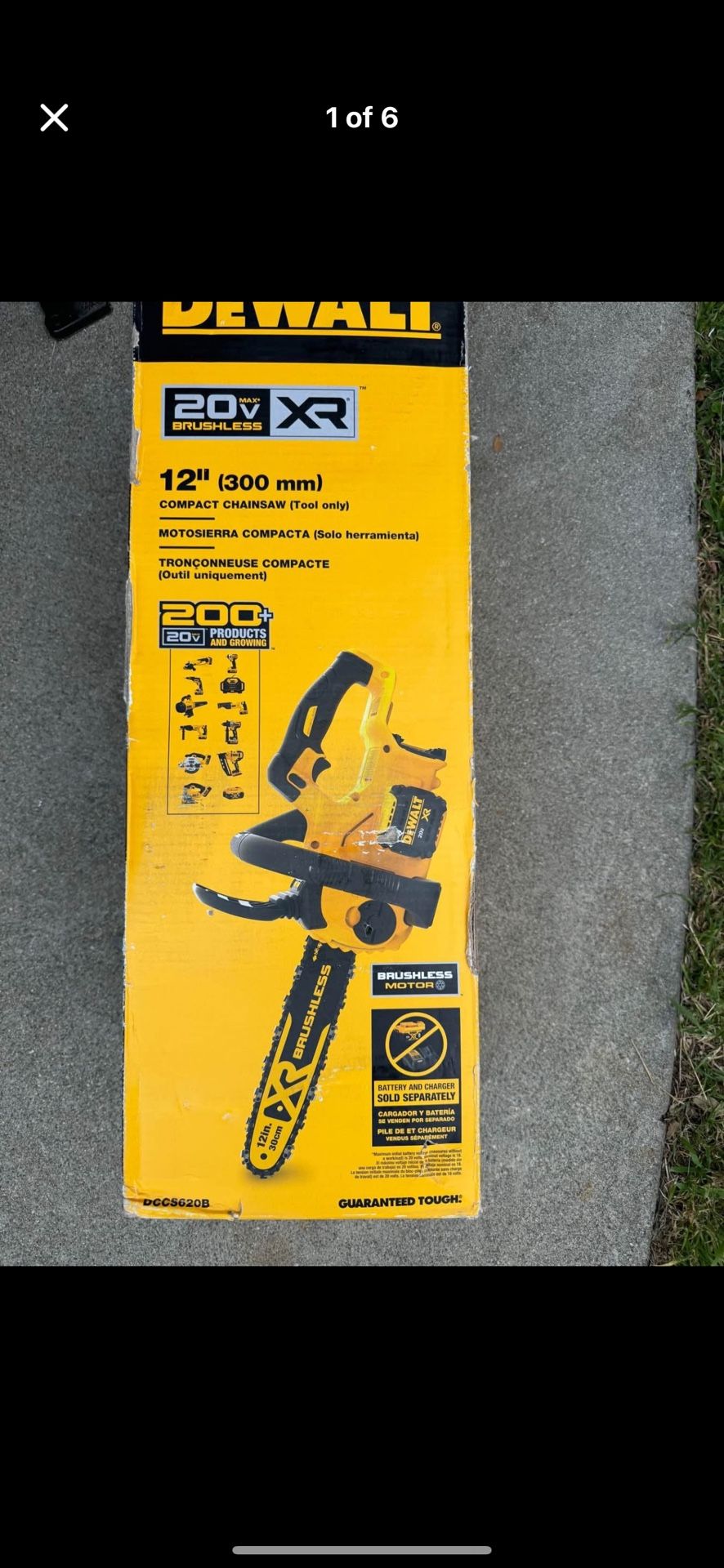 Brand new 20V MAX 12 in. Cordless Battery Powered Chainsaw (Tool Only)