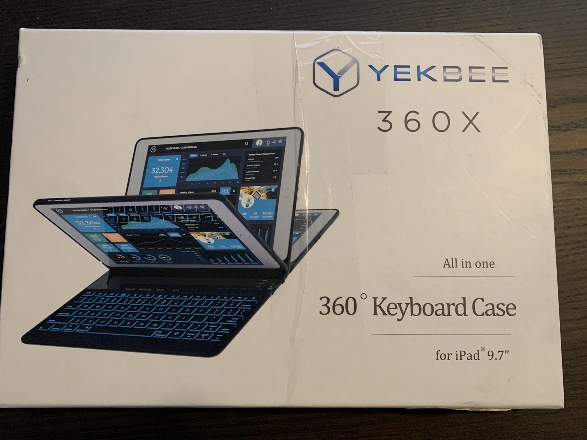 Yekbee 360X Keyboard Case (iPad 9.7)