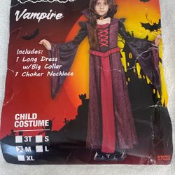 Vampire Costume Size Medium