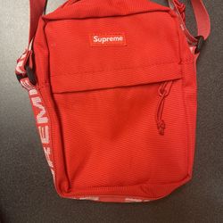 Red Supreme Shoulder Bag 