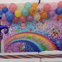 Jojo Siwa Happy Birthday Backdrop