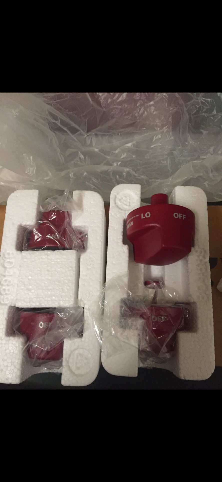 Wolf Dual Fuel Range Knobs - Red Qty 4