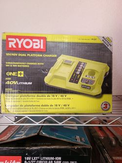 Ryobi 18v/40v dual platform charger