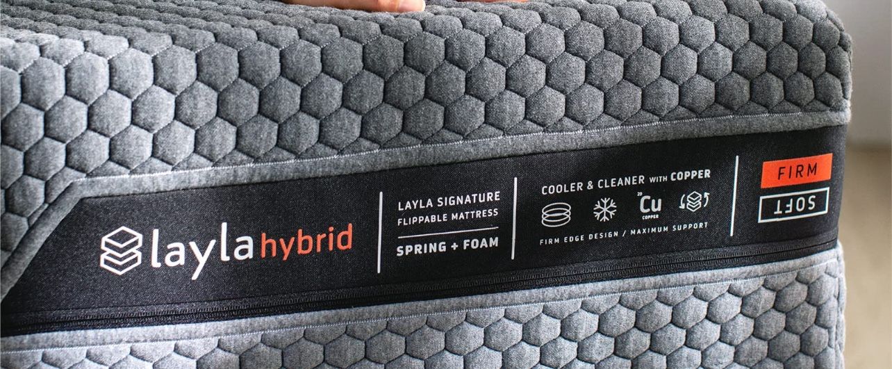 King Layla Hybrid Flippable Mattress And Boxspring