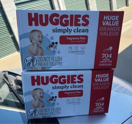 Huggies Simply Clean Fragrance Free Baby Wipes 2-Pack