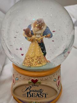 Beauty and the beast snow globe