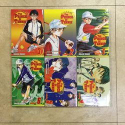 The Prince of Tennis Manga 1-6 Like New