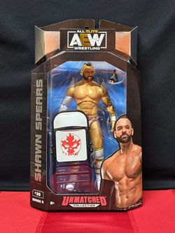 🤼‍♂️AEW All Elite Wrestling Unmatched Collection Series 5 Shawn Spears Action Figure with Folding Chair and Power Glove Hand