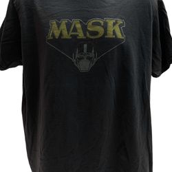 Vintage M.A.S.K. T-Shirt Black Adult Size XL | Retro 80s Cartoon Mask Tee