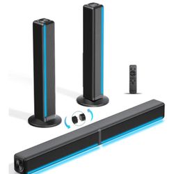 TV Sound Bar W/ Led Lights