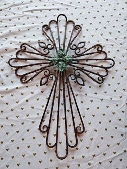 Rustic metal cross