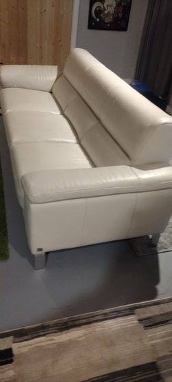 Italian Leather Couch And Chair