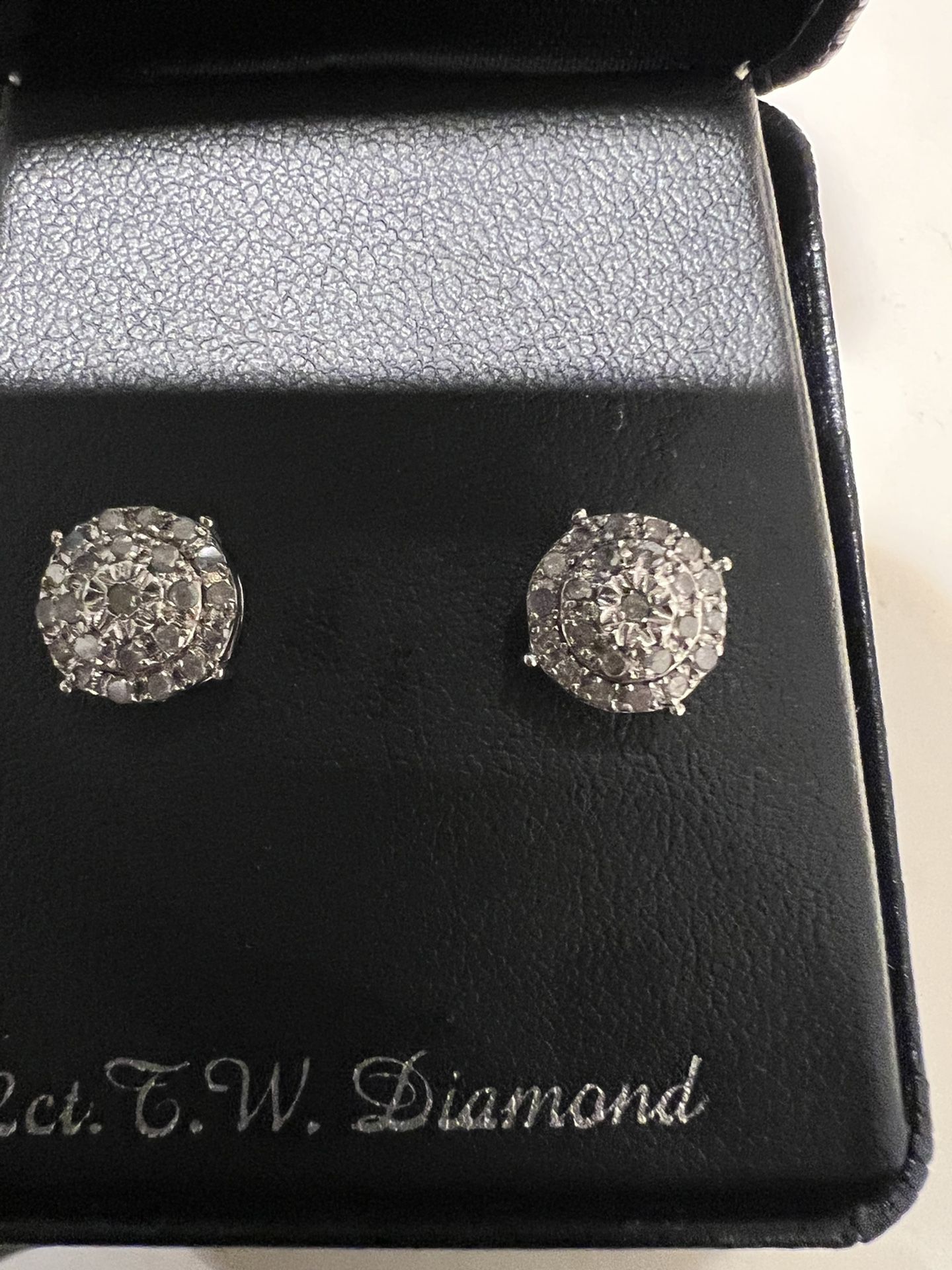 Half carat diamond earrings