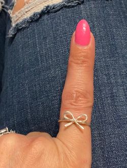 Sterling Silver Dainty Bow Ring