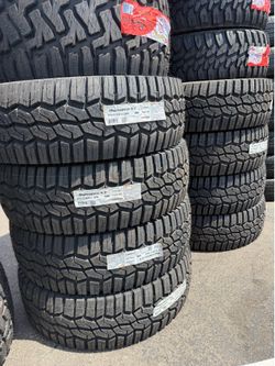 🚨🚘vendo set de llantas Lt 37x12.50 17 Hankook Dinapro A/t