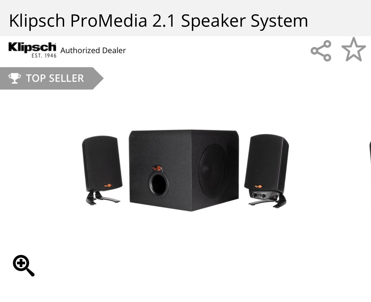 Klipsch ProMedia 2.1 Speaker System