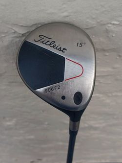 EUC Titleist 906F2 15° Fairway Wood 4375 Graphite Stiff Flex Winn DriTac Grip