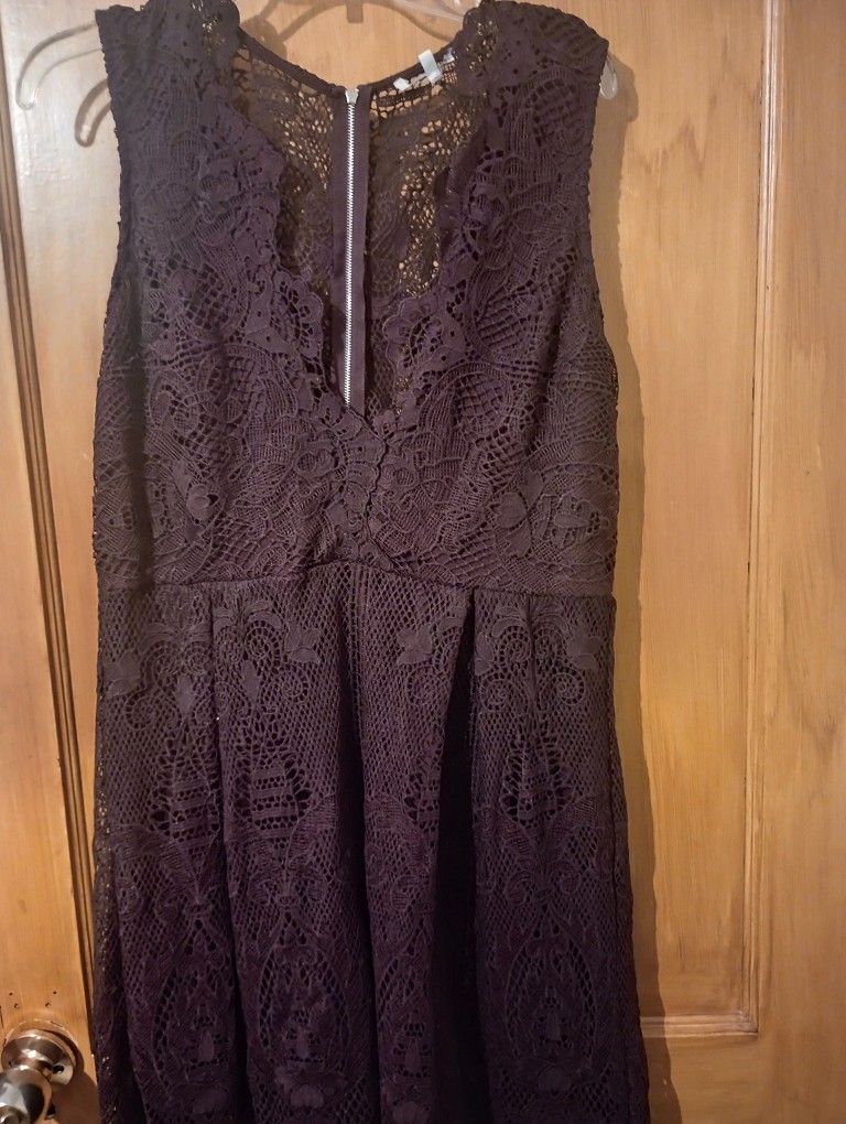 Burgundy Party Dress