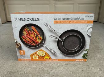 Henckels 3 Piece Nonstick Frying Pan Set (Brand New!) Capri Notte Granitium $149 Retail