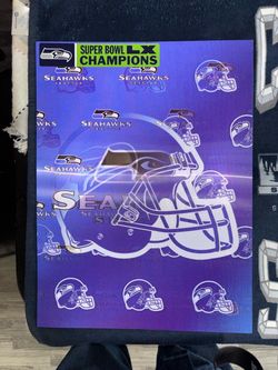 Seattle Seahawks poster holographic