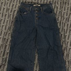 Levi’s Jeans : Mile High Cropped Wide Leg 