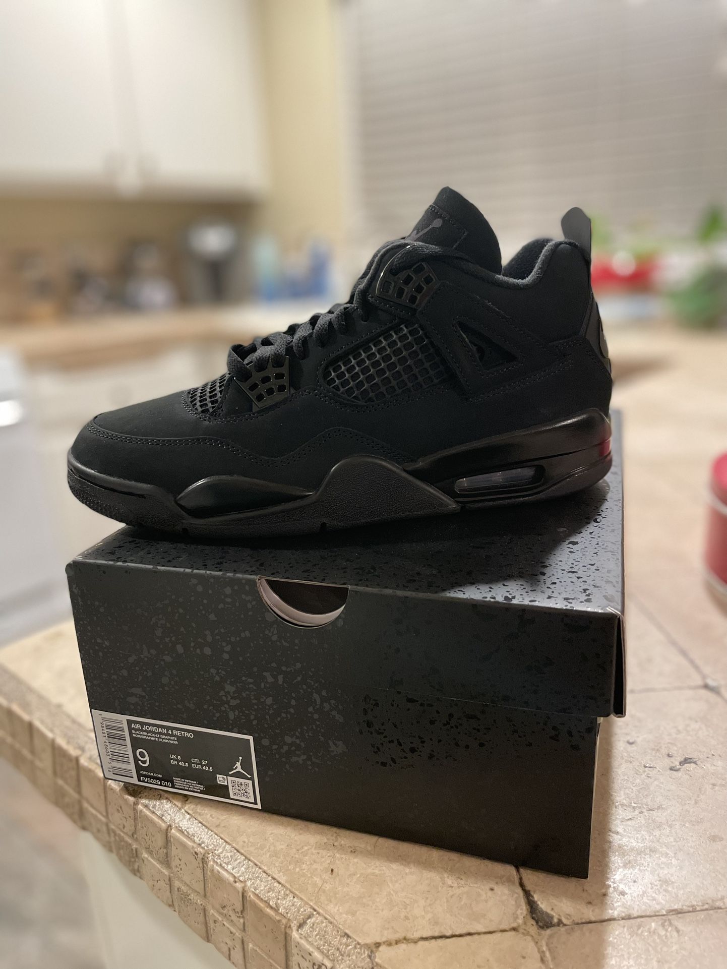 New Jordan 4 Black Cat