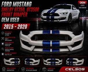 FORD MUSTANG SHELBY GT350, GT350R FRONT BUMPER  2015  -  2020