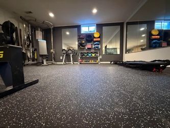 Home Gym Flooring - Local Supplier of 8mm Commercial Rubber Flooring