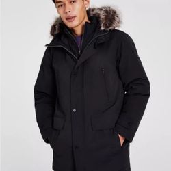 Rare Michael Kors Men's Hooded Jacket Fur Parka USA L