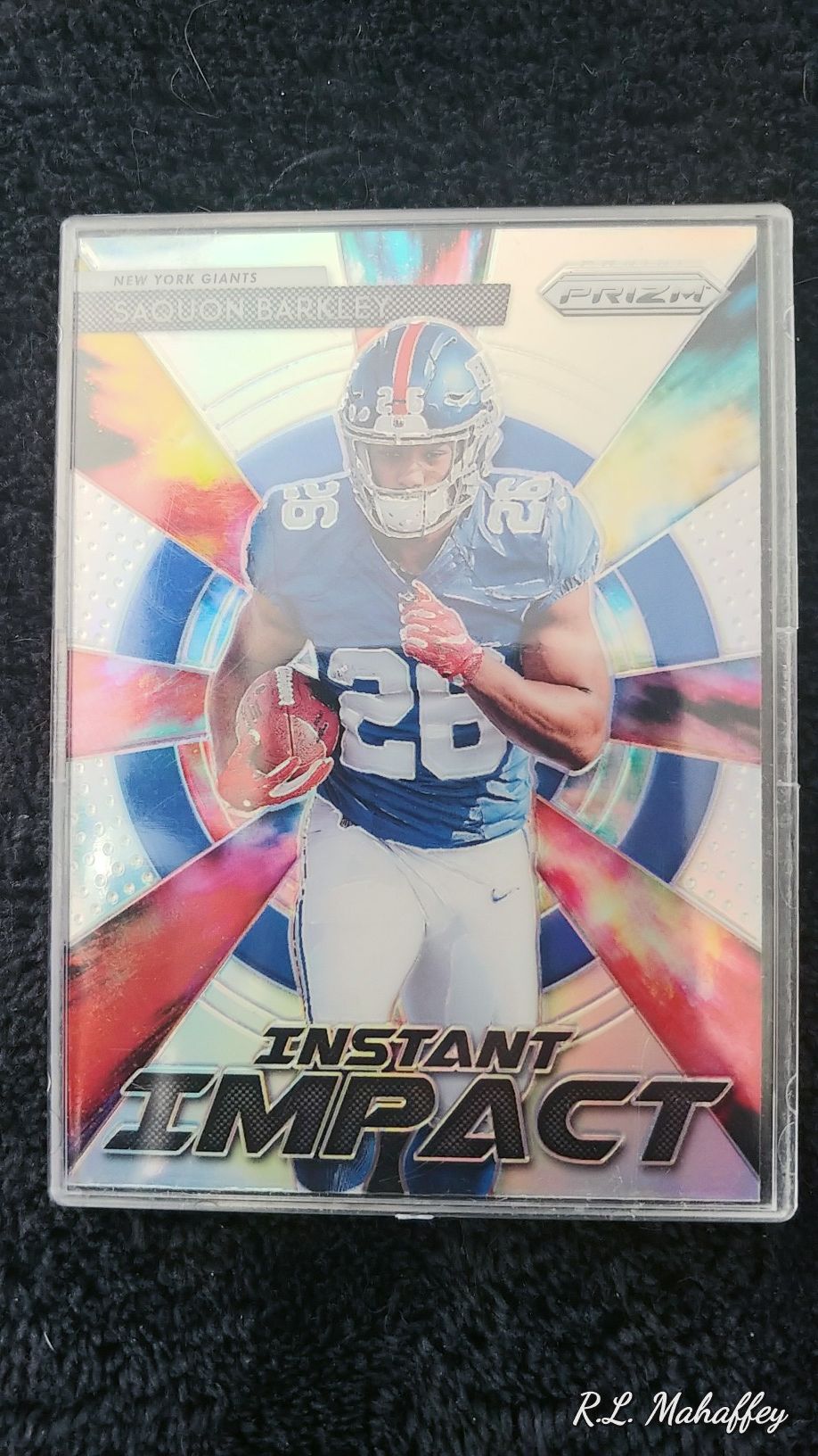 Saquon Barkley ROOKIE Prizm instant impact grade 9.5