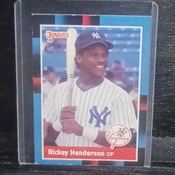 1988 Donruss New York Mets Ricky Henderson.