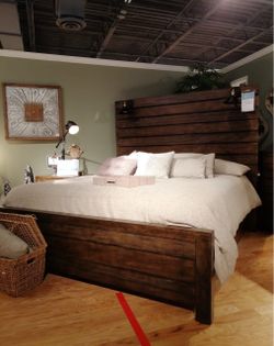 Bed frame and headrest