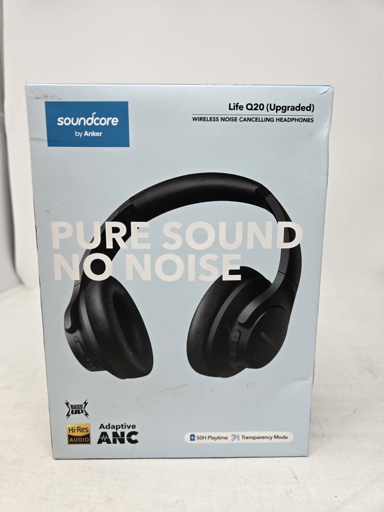 Anker Soundcore Life Q20 Over the Ear Wireless Headphones - Black