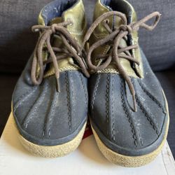 Vans Canvas Duck Boots Blue/green Size 9. Waterproof.