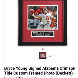 Bryce Young  Autograph Picture  ALABAMA