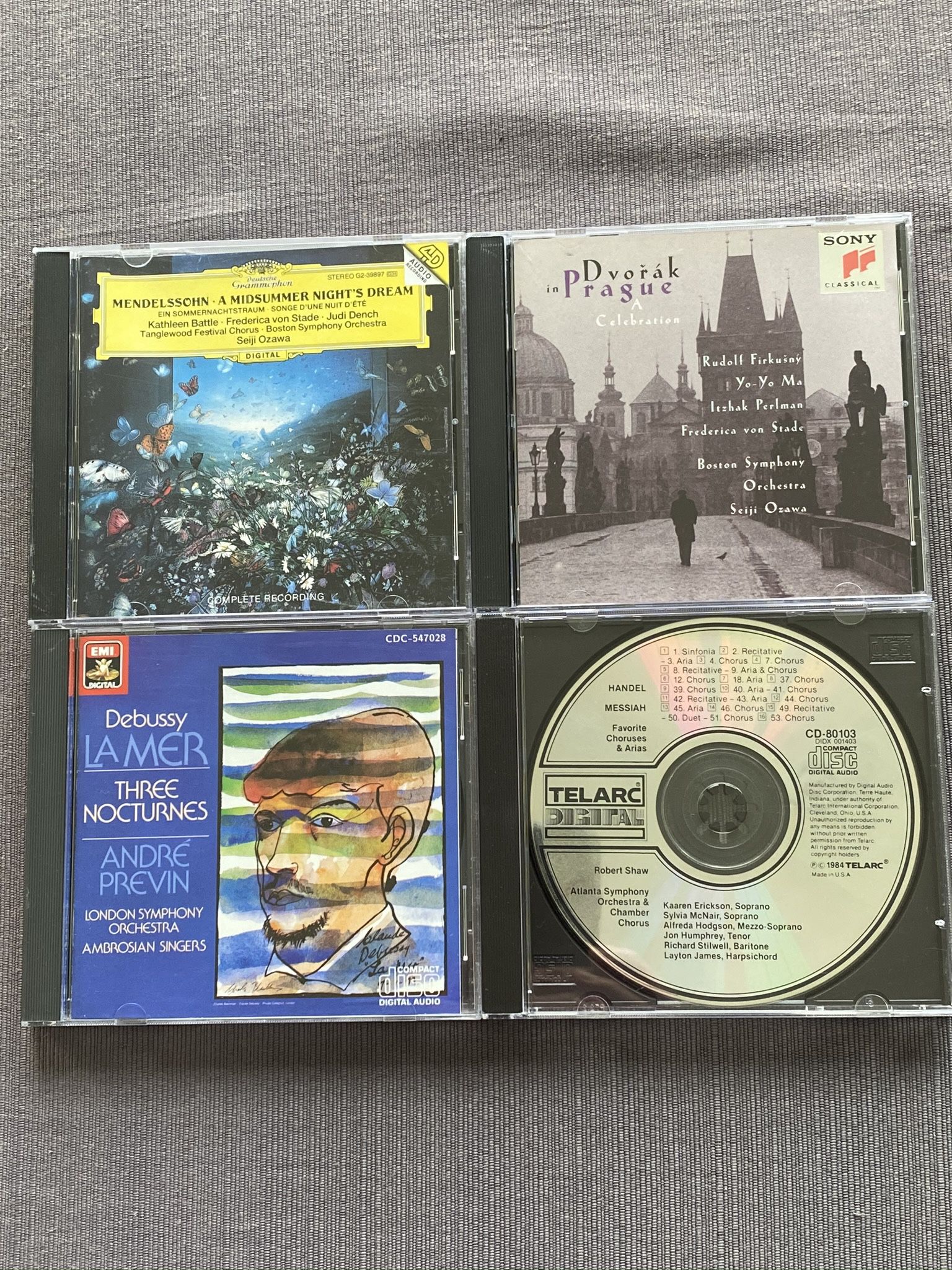 Great Classical Music Chorus & Vocal Concertos famous artists lot/4CDs. New/excellent condition. Mendelssohn A Midsummer Night's Dream, Kathleen Battl