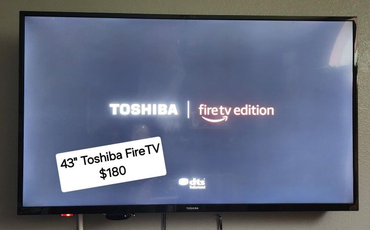 43 Inch Toshiba TV Fire Edition